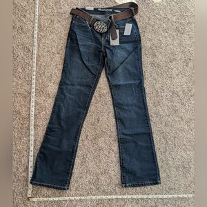 Wallflower Dark Blue Jeans with Brown Belt